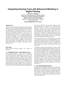 Integrating Drawing Tools with Behavioral Modeling in Digital Painting