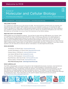 The School of Molecular and Cellular Biology