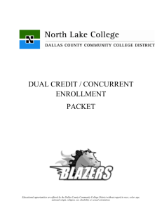 dual credit / concurrent enrollment packet