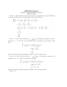 MATH1120 Calculus II