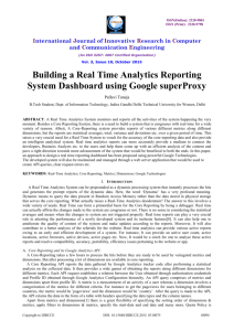 Building a Real Time Analytics Reporting System