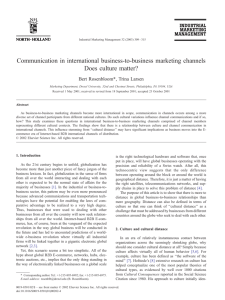 Communication in international business-to