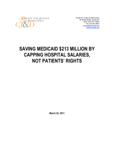saving medicaid $213 million by capping hospital