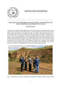 newsletter, winter 2013 - Hertfordshire Geological Society