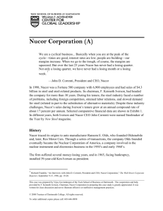 Nucor Corporation - Tuck
