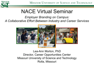 NACE Virtual Seminar - Career Opportunities & Employer Relations