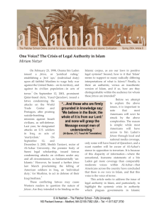 The Crisis of Legal Authority in Islam