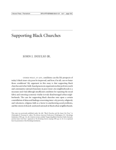 Supporting Black Churches