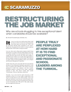 restructuring the job market - Ed