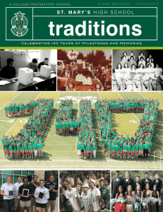 Traditions - Saint Mary's High School