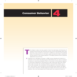 Chapter 4, Consumer Behavior