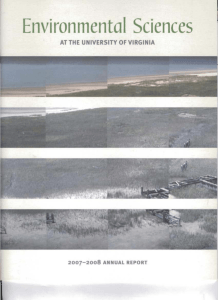 2007-2008 Annual Report - Department of Environmental Sciences