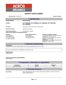 safety data sheet - Fisher Scientific