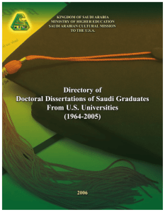 Directory of Doctoral Dissertations…