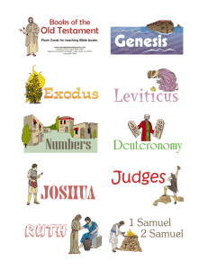 Flash Cards for Teaching Old Testament Books