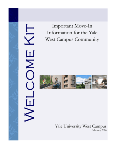 the Welcome Kit - Yale West Campus