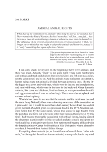 AMORAL ANIMAL RIGHTS