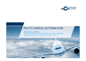 Pilots versus automation