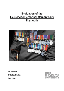 Evaluation of the Ex–Service Personnel Memory Cafe Plymouth