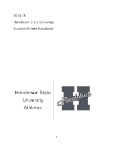 Athletic Handbook - Henderson State University