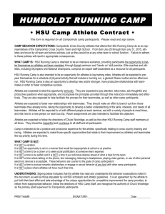 Running Camp Contract - cougar track & cross country