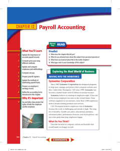 CHAPTER 12 Payroll Accounting