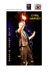 Lezing Cyril Harvey 12 oktober 2012