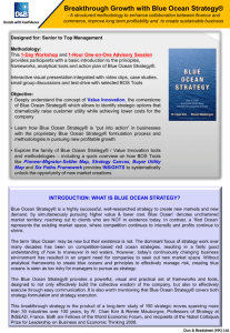 Breakthrough Growth with Blue Ocean Strategy®