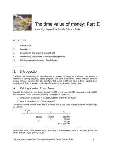 Time Value of Money Part II - it