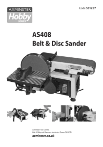 AS408 Belt & Disc Sander