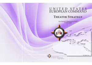USEUCOM Theater Strategy - United States European Command