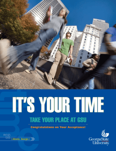 take your place at gsu - Office of Institutional Effectiveness