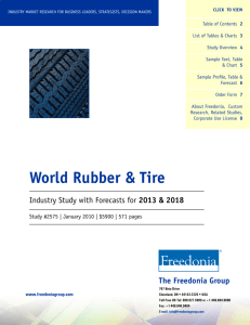 World Rubber & Tire - The Freedonia Group