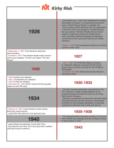 Historical Timeline - Kirby Risk Electrical Supply