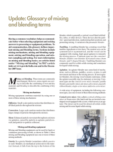 Mixing and Blending Glossary - Powder and Bulk Engineering