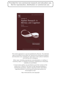 Research shows - Psychological & Brain Sciences