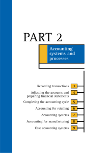 Accounting systems and processes