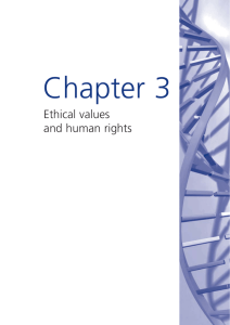 Ethical values and human rights