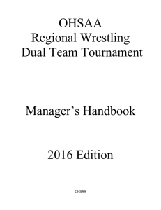 OHSAA Regional Wrestling Dual Team Tournament Manager's