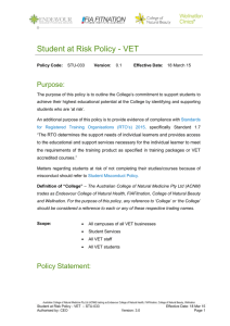 Student at Risk Policy