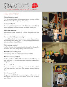 Roy Weinstein Studio Tour - Ridgefield Guild of Artists