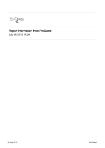 Report Information from ProQuest