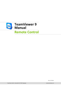 TeamViewer 9 Manual – Remote Control