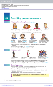 Describing people: appearance