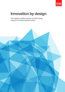 Innovation by design : how design enables science and technology