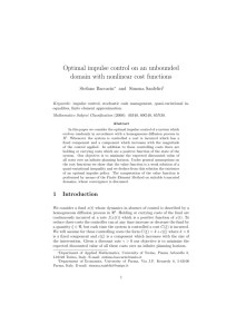 Optimal impulse control on an unbounded domain with nonlinear