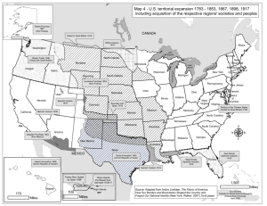 Map 4 - US territorial expansion 1783 - NACTS
