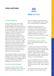 tata motors - India Brand Equity Foundation