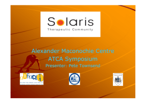 Alexander Maconochie Centre ATCA Symposium