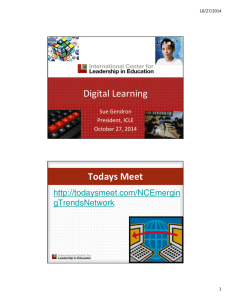 Digital Learning Todays Meet